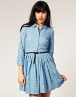 Blue shirtdress like Robins at Asos