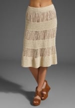 Lemon's cream block skirt at Revolve