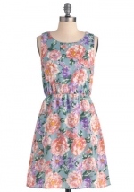 Flower print dress like Bernadettes at Modcloth