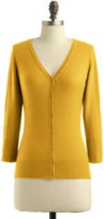 Yellow cardigan like Annies at Modcloth