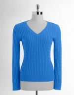 Blue textured sweater like Penny's at Lord & Taylor