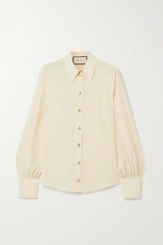 + NET SUSTAIN organic silk crepe de chine shirt at Net A Porter