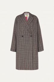 + The Beatles oversized Prince of Wales checked wool coat at Net A Porter