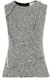 3 1 Phillip Lim - Asymmetric frayed boucl   top at Net A Porter