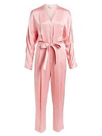 3 1 Phillip Lim - Belted Satin Jumpsuit at Saks Fifth Avenue