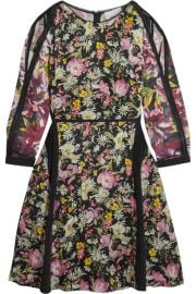 3 1 Phillip Lim   Meadow Flower cold-shoulder printed silk-crepe dress at Net A Porter