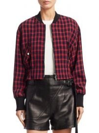 3 1 Phillip Lim - Plaid Bomber Jacket at Saks Fifth Avenue