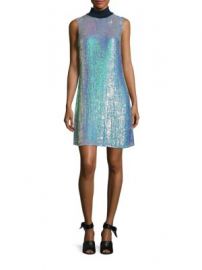 3 1 Phillip Lim - Silk Sequin Turtleneck Shift Dress at Saks Off 5th