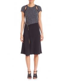 3 1 Phillip Lim - Textured Silk Blend Dress at Saks Off 5th