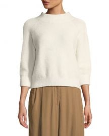 3 1 Phillip Lim 3 4-Sleeve Lofty Rib Alpaca-Blend Pullover Sweater at Neiman Marcus