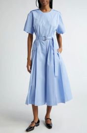 3 1 Phillip Lim Belted Utility Maxi Dress in Oxford Blue at Nordstrom