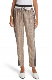 3 1 Phillip Lim Check  amp  Floral Print Drawstring Pants at Nordstrom