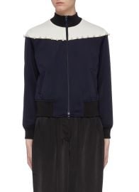 3.1 Phillip Lim Faux pearl colourblock yoke track jacket at Lane Crawford