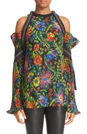 3 1 Phillip Lim Floral Cold Shoulder Top at Nordstrom