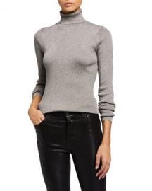 3 1 Phillip Lim Ribbed Metallic Turtleneck Pullover Sweater at Neiman Marcus