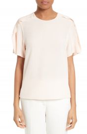 3 1 Phillip Lim Ruffle Silk Tee at Nordstrom