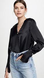 3 1 Phillip Lim Satin Pearl Drape Blouse at Shopbop