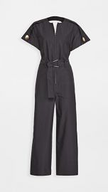 3 1 Phillip Lim Short Sleeve Back Cutout Jumpsuit at Shopbop