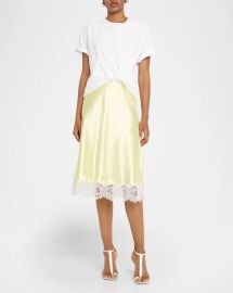 3 1 Phillip Lim Short Sleeve Combo T Shirt Slip Dress at Neiman Marcus