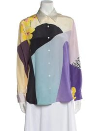 3 1 Phillip Lim Silk Printed Button Up Top at The Real Real