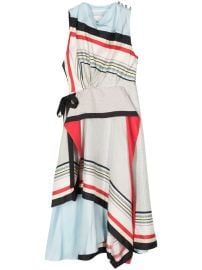 3 1 Phillip Lim Striped Silk Sleeveless Midi Dress at Farfetch