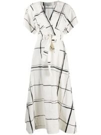 3 1 Phillip Lim Windowpane Print Wrap Dress - Farfetch at Farfetch