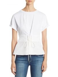 3 1 phillip lim Corset Cotton Jersey Top at Saks Off 5th