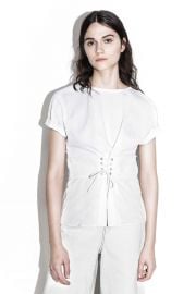 3 1 phillip lim Corseted-Waist T-shirt at 3.1 Phillip Lim