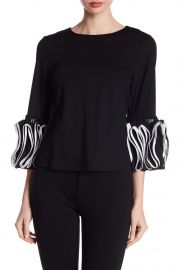 3/4 Sleeve Layered Ruffle Blouse at Nordstrom Rack