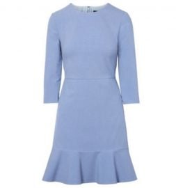 3/4 Sleeve Ruffle Hem Dress by Banana Republic at Banana Republic