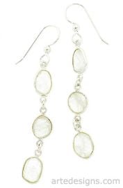 3 Moonstone Earrings at Arte Designs