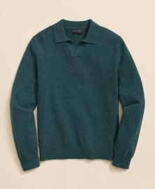 3-Ply Cashmere Jonny Collar Polo Sweater at Brooks Brothers
