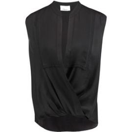 3.1 Phillip Lim Wrap Effect Draped Silk Chiffon Blouse  at The Outnet