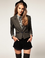 Grey tweed blazer like Zoes at Asos