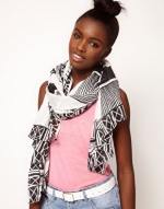 Black and white scarf like Zoes at Asos