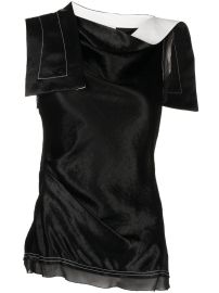 31 Phillip Lim Asymmetric Drape Satin Top - at Farfetch