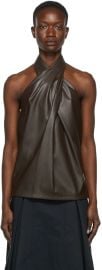 31 Phillip Lim Brown Halter Tank Top at ssense