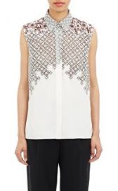 31 Phillip Lim Embroidered Sleeveless Blouse at Barneys