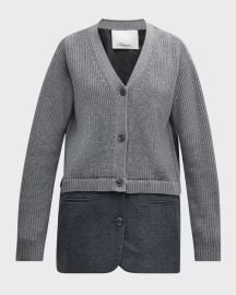 31 Phillip Lim Hybrid Knit Blazer at Neiman Marcus