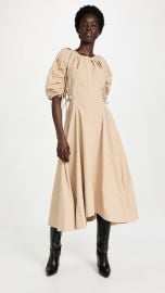 31 Phillip Lim Puffed Sleeve Flare Dress with Shirring Detail at Shopbop