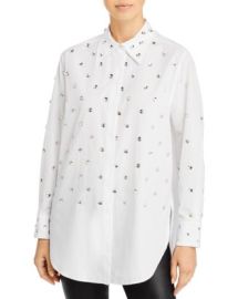 31 Phillip Lim Rhinestone Embellished Tunic Shirt Bloomingdales at Bloomingdales