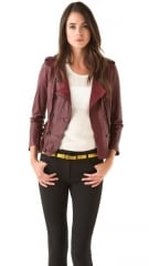 31 Phillip Lim Ruffle Leather Jacket at Shopbop