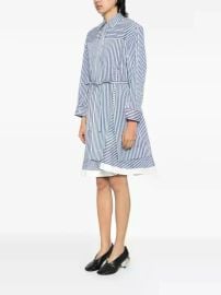 31 Phillip Lim Striped cascade-sleeves Shirt Blue at Farfetch