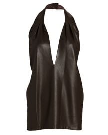 31 Phillip Lim Vegan Leather Halter Top at Intermix