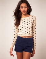 Polka dot sweater like Magnolias at Asos