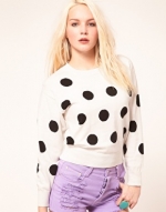 Polka dot sweater like Magnolias at Asos