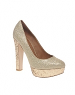 Gold glittery pumps like Lemons at Asos