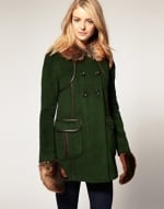 Olive green coat like Serenas at Asos