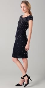 Serena's black dress with jewels at Shopbop