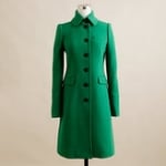 Green coat like Blairs at J. Crew